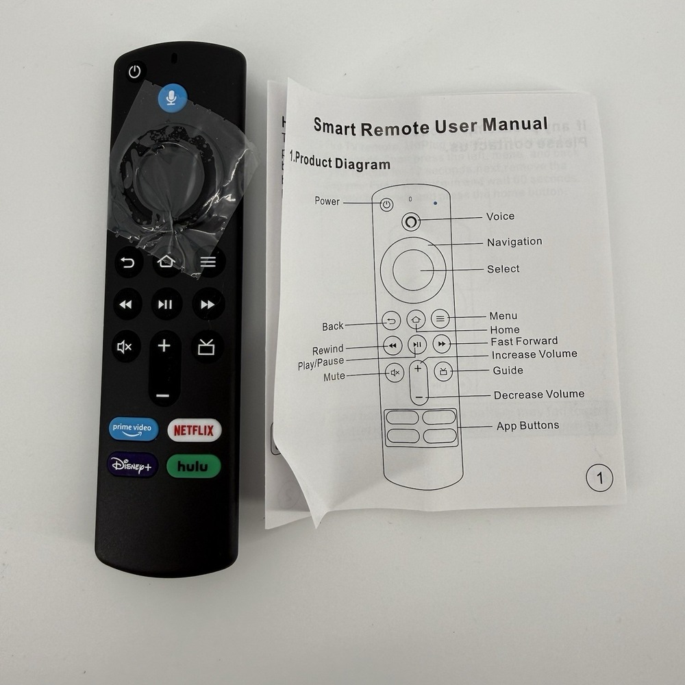 Voice Remote Control for Amazon Fire TV With‎ App Buttons NEW